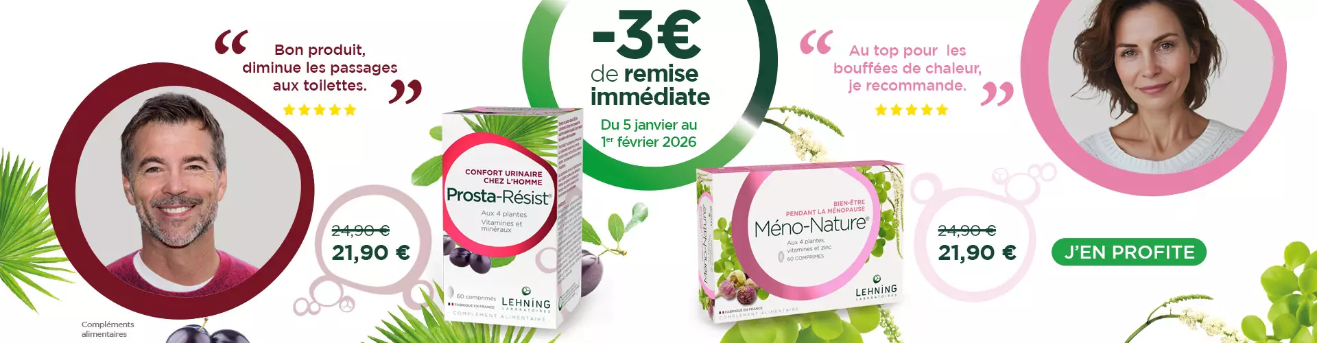 Promo Prosta-Résist et Méno-nature