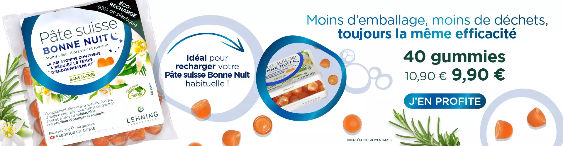 Eco-recharge Pâte suisse Bonne nuit