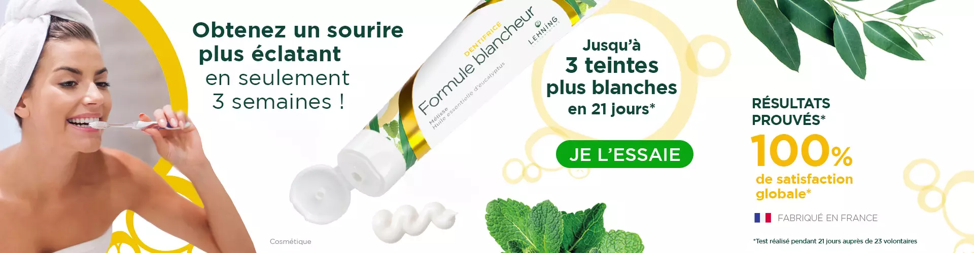 Dentifrice blancheur