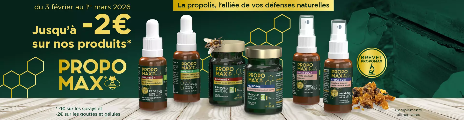Promo Gamme Propomax Propolis