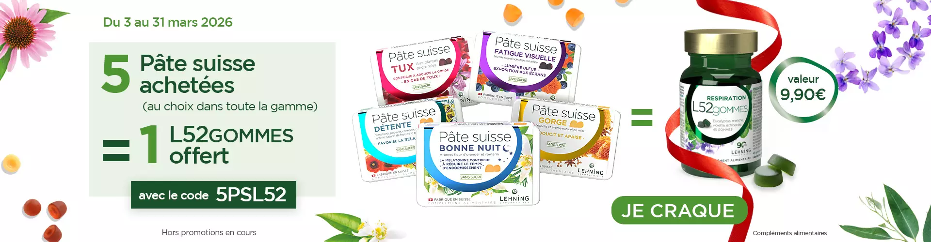 Promo Gamme Pâte suisse