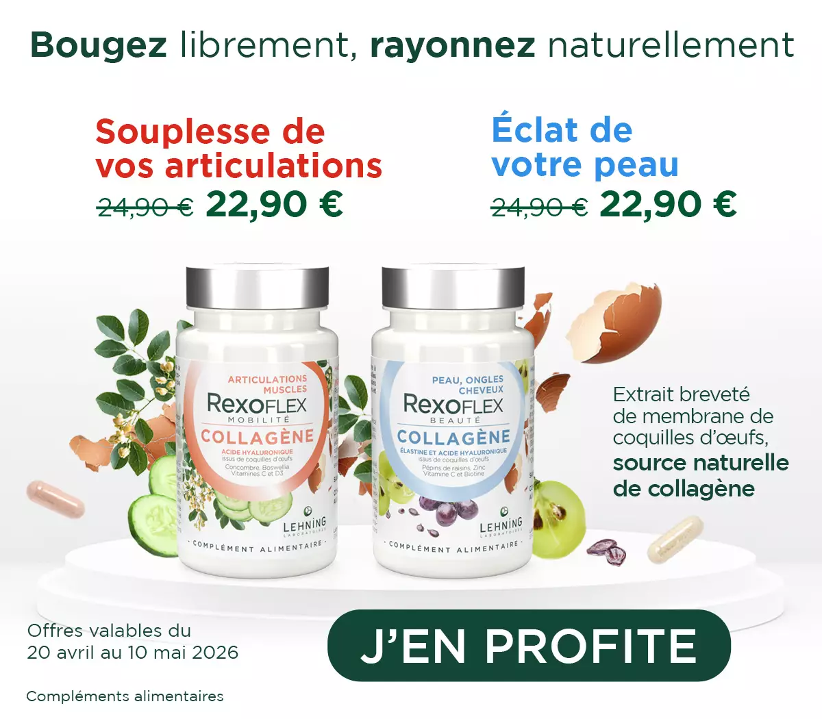 Promo gamme REXOFLEX Beauté et Mobilité