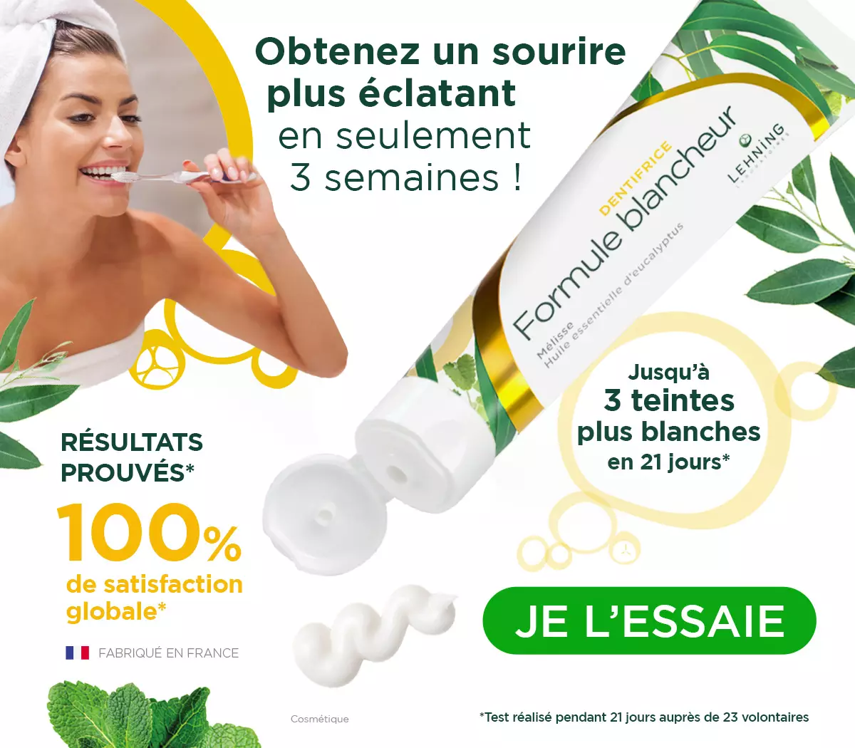 Nouveau dentifrice blancheur