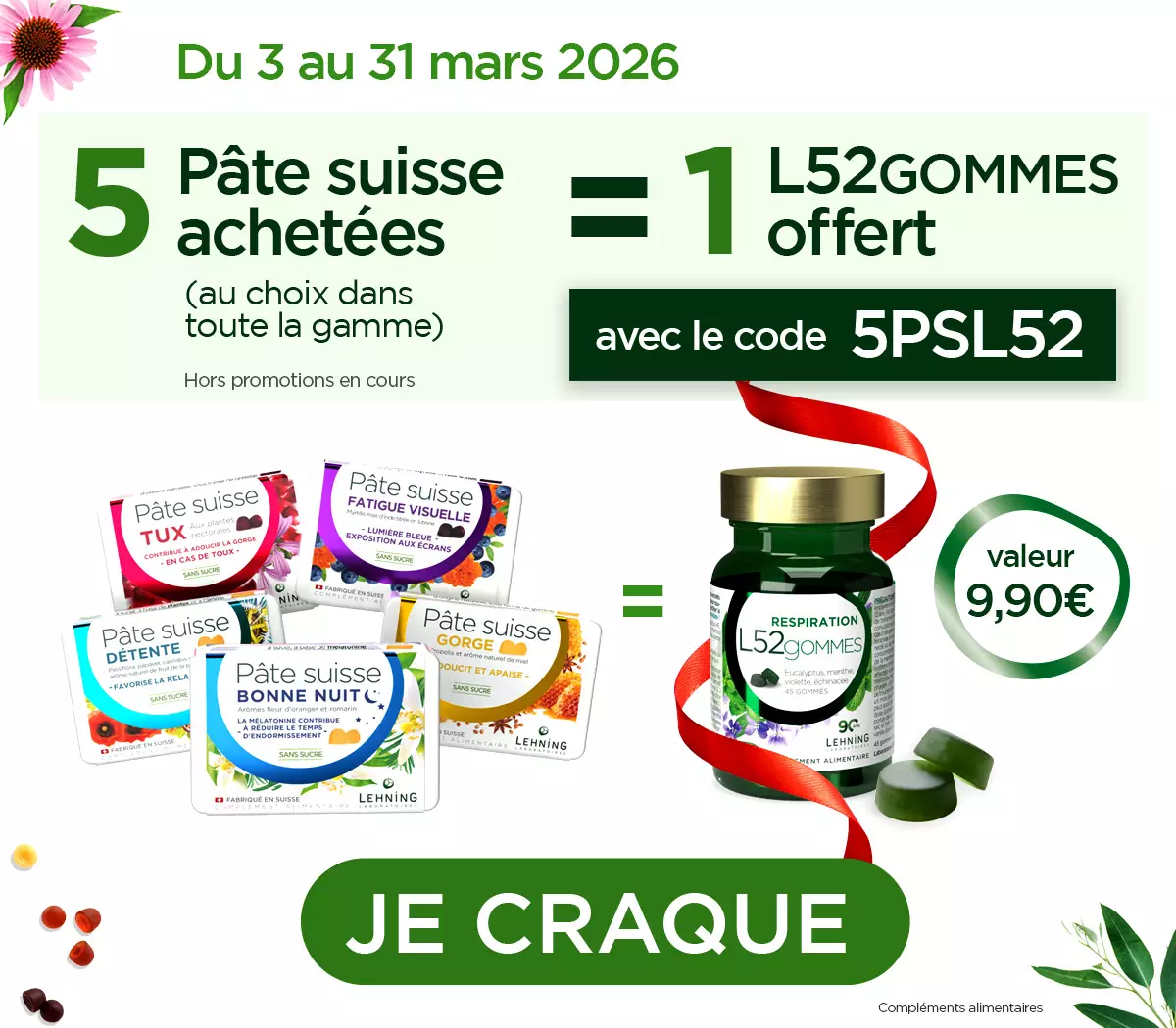 Promo Gamme Pâte suisse