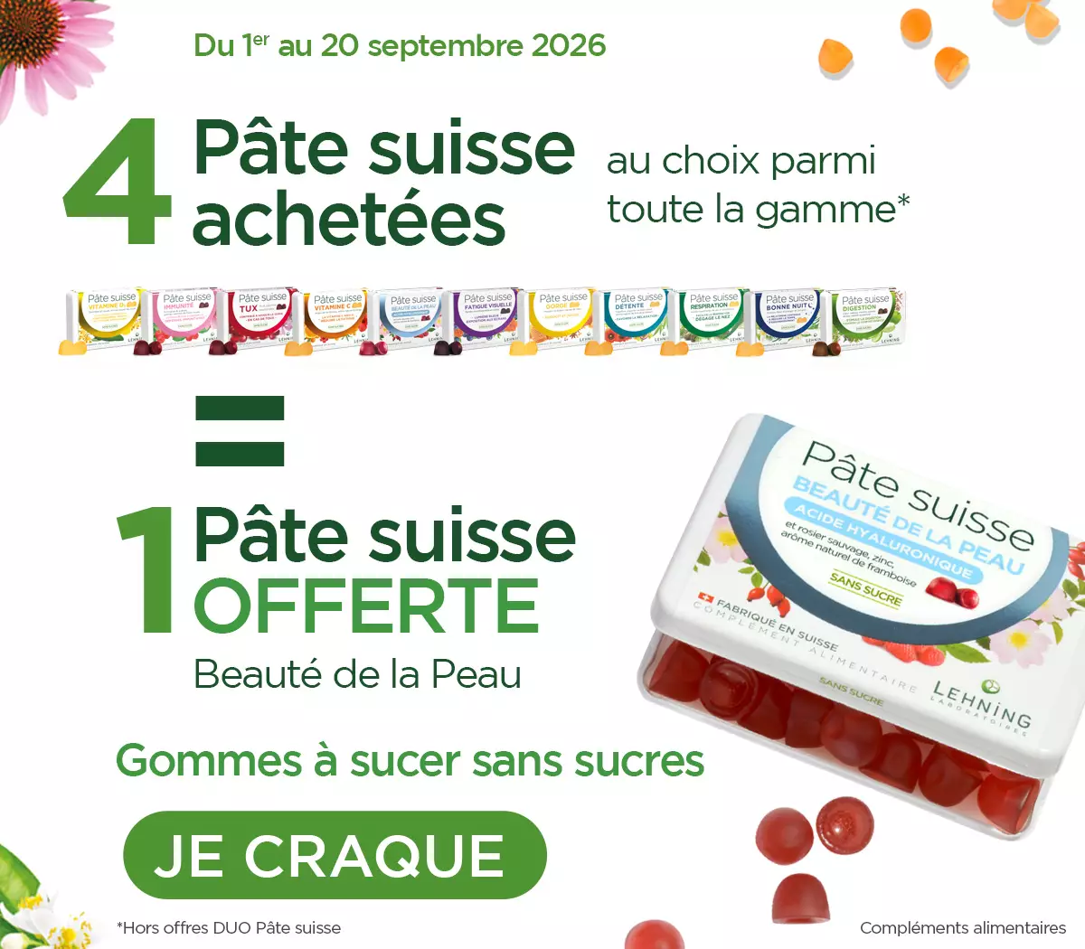 Promo Gamme Pâte suisse