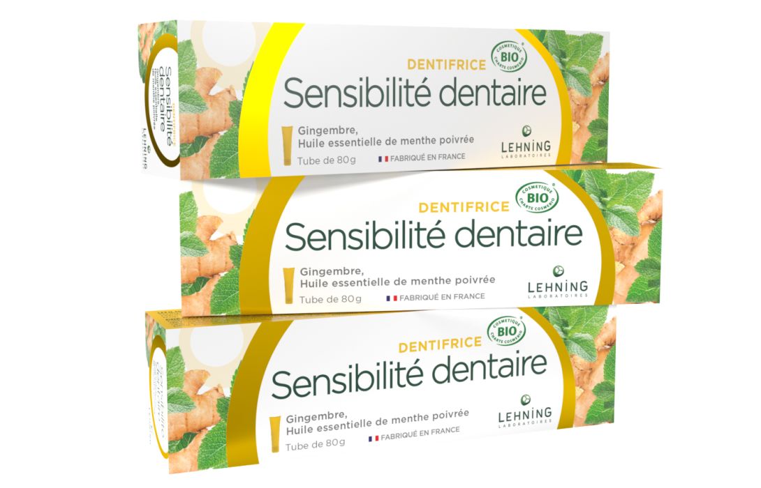 Dentifrice sensibilité dentaire certifié bio 2+1 offert