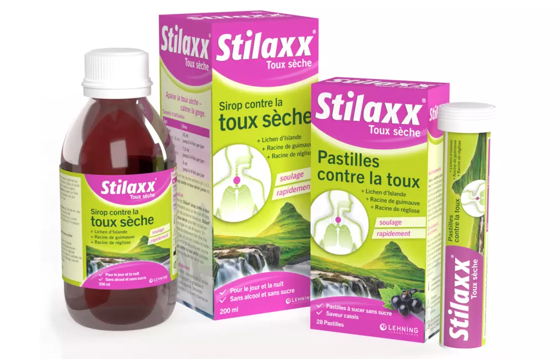 Pack Stilaxx® toux sèche - sirop et pastilles
