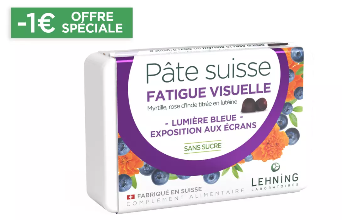 Pâte suisse Fatigue visuelle