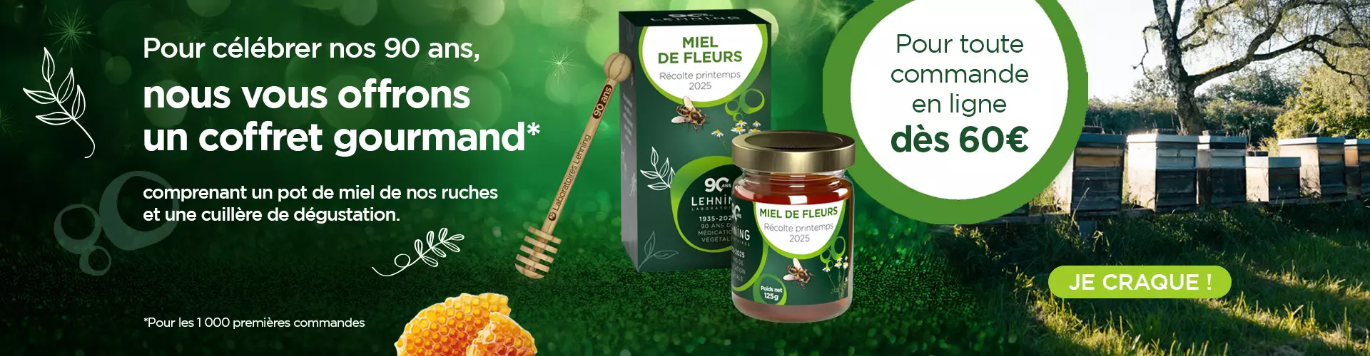 Coffret gourmand offert dès 60€