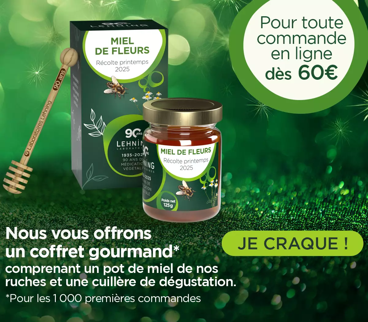 Coffret gourmand offert dès 60€