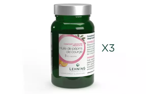 Cure Biosens Prostate à L'huile De Pépins De Courge - Vitavea Bien-être, 20 Jours