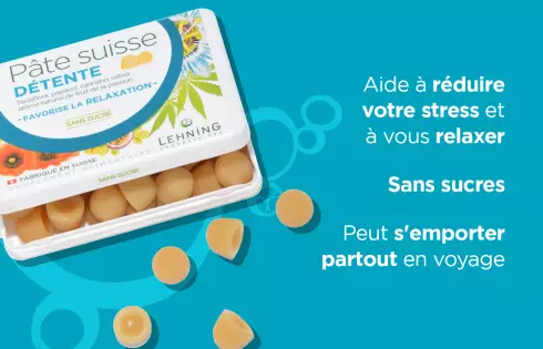 Pâte suisse Détente - Aide à réduire le stress - Lehning