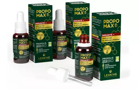 Propomax Gouttes Immunité+ sans alcool lot de 3