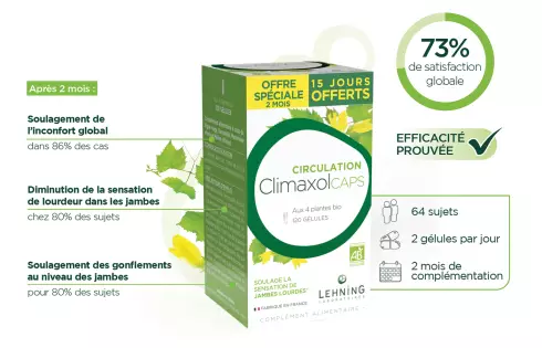 ClimaxolCAPS - complement alimentaire bio circulation sanguine 120 gélules