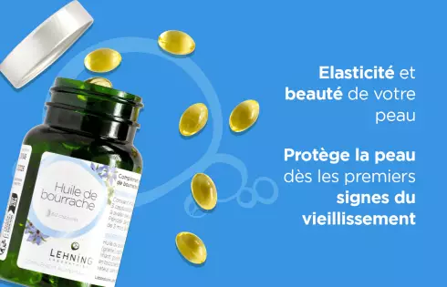 Promo DUO Huile de bourrache en capsules - Laboratoires Lehning