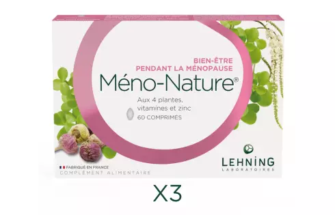 Complément alimentaire pour la ménopause Méno-Nature Lehning - Pack 3 boîtes