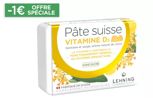 Pâte suisse Vitamine D3 Lehning