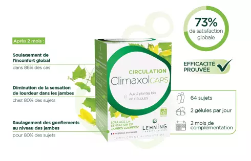 ClimaxolCAPS - complement alimentaire bio circulation sanguine 60 gélules