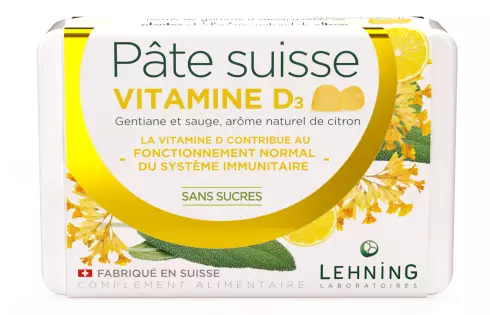Pâte suisse Vitamine D3 Lehning