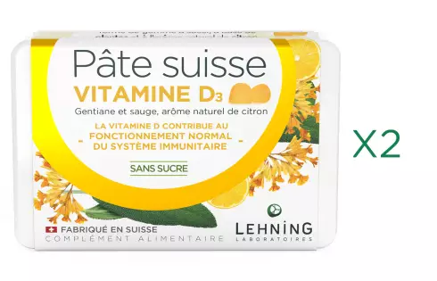 Promo DUO  Gummies Pâte suisse Vitamine D - Laboratoires Lehning