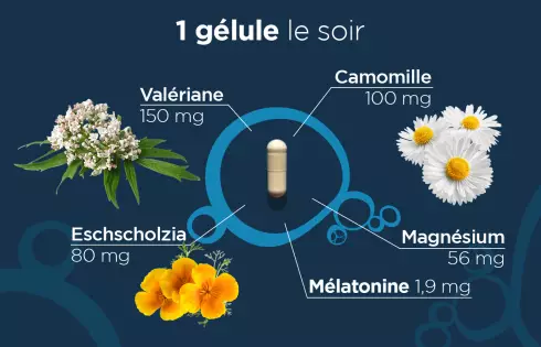 L72NUIT - Gélules Mélatonine à Libération Prolongée pour un Sommeil Réparateur - L72 NUIT