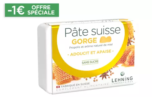 Pâte suisse Gorge - Gummies - Laboratoires Lehning