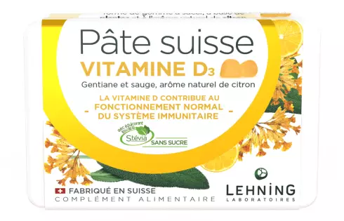 Pâte suisse Vitamine D3 Lehning