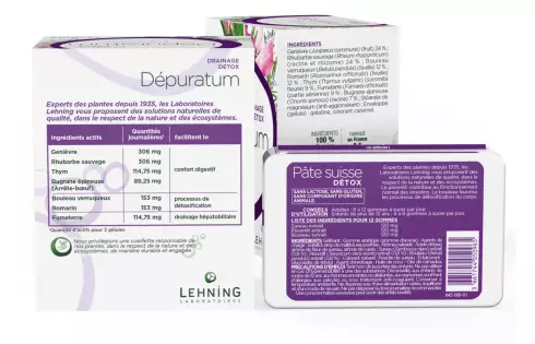 Pack cure détox - Laboratoires Lehning