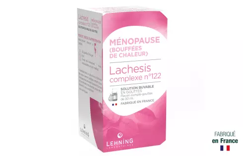 Médicament Lachesis Complexe n°122 Troubles de la ménopause Lehning