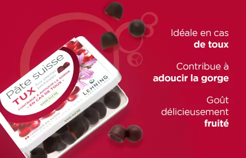 Promo DUO Pâte suisse TUX - Toux - Laboratoires Lehning