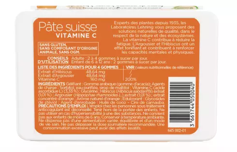 Pâte suisse Vitamine C Lehning
