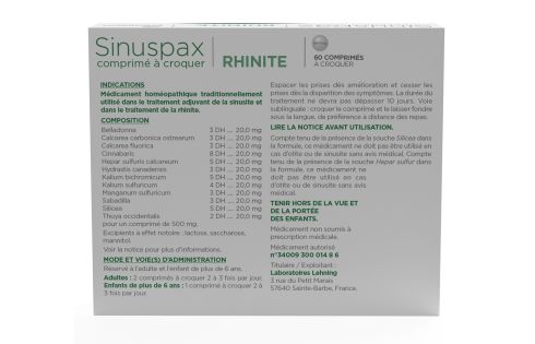 Médicament Sinuspax Lehning