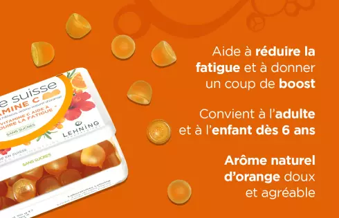 Pâte suisse Vitamine C Lehning - Gummies sans sucres