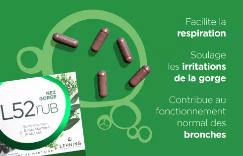 Laboratoires Lehning - Promo L52RUB Complément Alimentaire Nez et Maux de Gorge