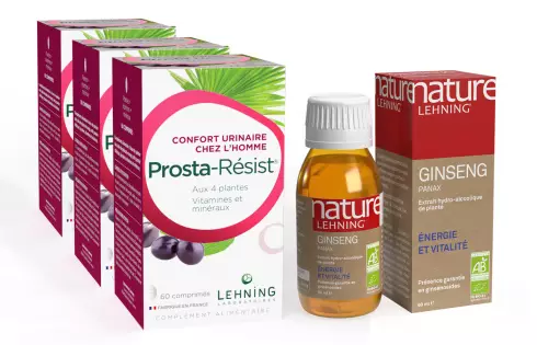 Pack Homme Prosta-Résist et Nature Lehning Ginseng Panax