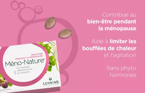 Promo 2 Méno-Nature - Complément alimentaire ménopause, bouffées de chaleur
