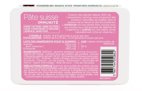 Pâte Suisse Immunité Lehning