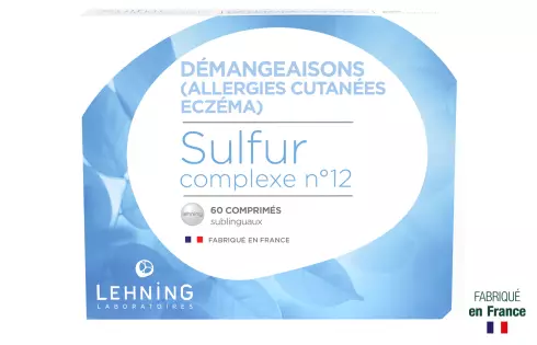 Médicament homéopathique Sulfur Complexe n°12  Lehning