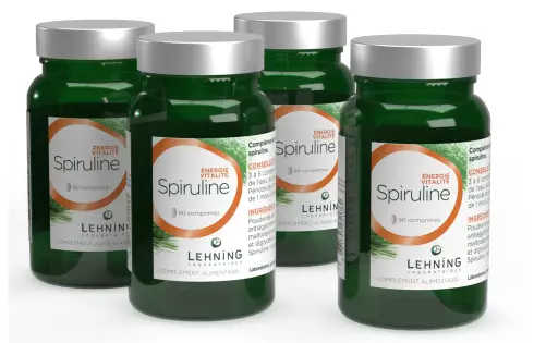 4 spiruline, cure 2 mois - Laboratoires Lehning