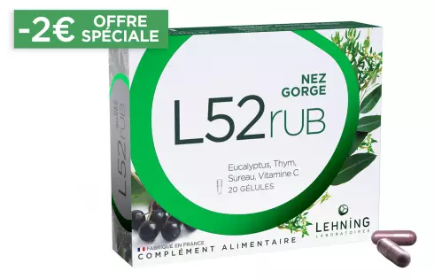 L52RUB - Complément Alimentaire  Nez et Maux de Gorge en Gélules