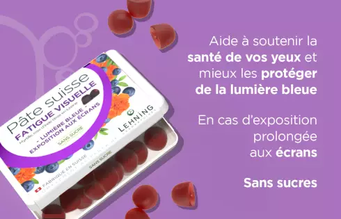 Promo Pâte suisse Fatigue visuelle - Laboratoires Lehning