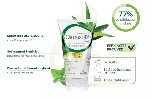 ClimaxolGel bio Lehning - Gel jambes lourdes pour avoir des jambes légères