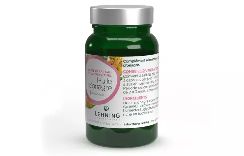 Huile d'onagre en capsules - Laboratoires Lehning