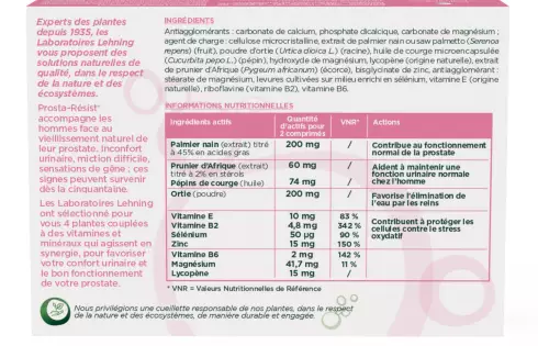 Complément alimentaire prostate Prosta-Résist