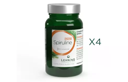 4 spiruline, cure 2 mois - Laboratoires Lehning