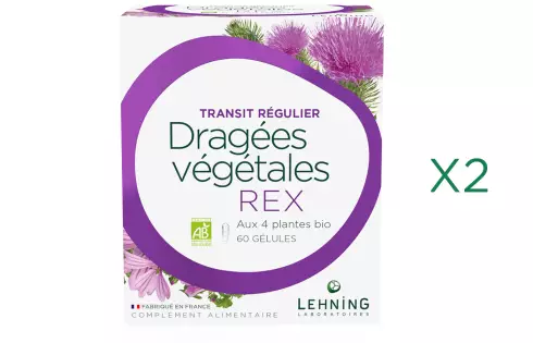 Promo 2 Dragées Végétales Rex - Laboratoires Lehning