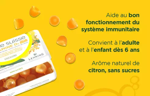 Pâte suisse Vitamine D3 Lehning - Gummies Vitamine D