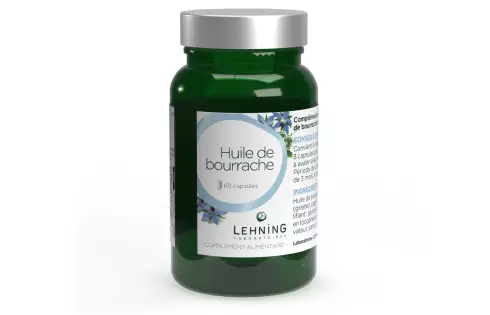 Huile de bourrache en capsules - Laboratoires Lehning