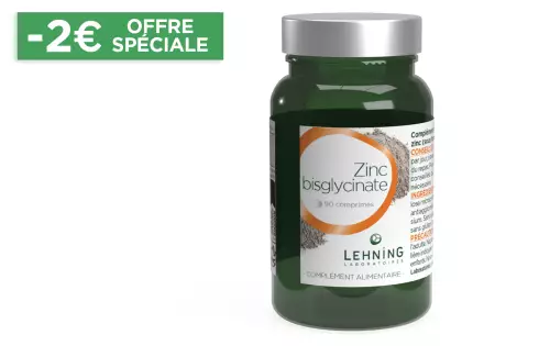 Zinc Bisglycinate comprimés Laboratoires Lehning