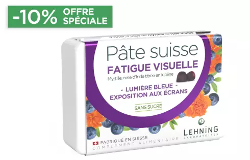Pâte suisse Fatigue visuelle - Gummies yeux - Laboratoires Lehning